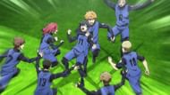 Team Z celebrates the win over Team V in Blue Lock episode 11 (image via 8bit)